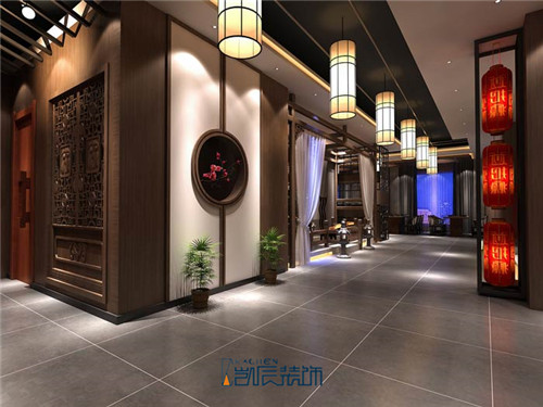 新中式火锅店装修效果图